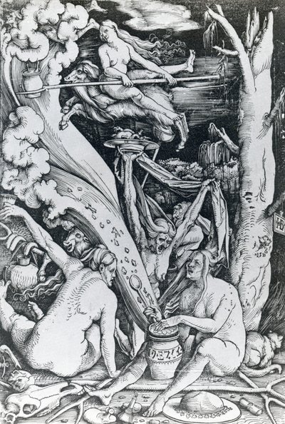 De Heksen op de Sabbat door Hans Baldung Grien